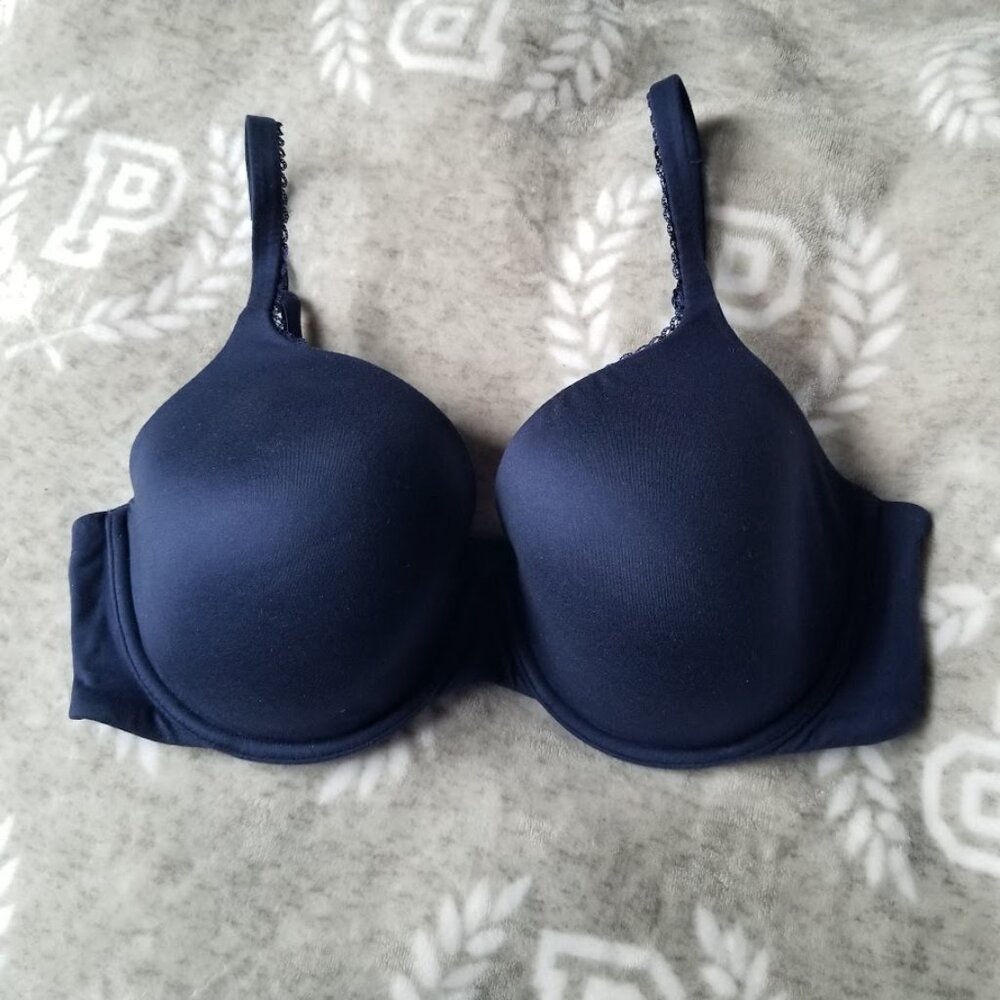 Victoria's Secret Bra 34DD Navy Blue Body by Victoria Soft Comfort Convertible